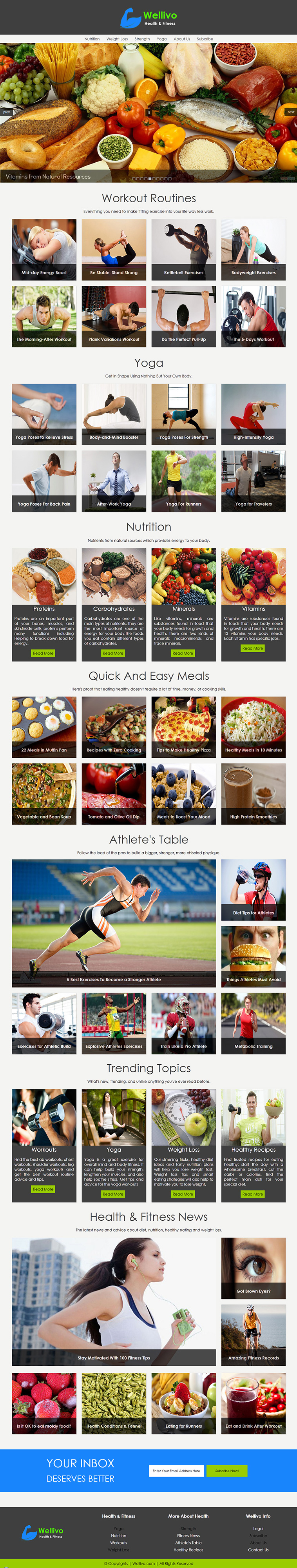 Health and Fitness club layout 